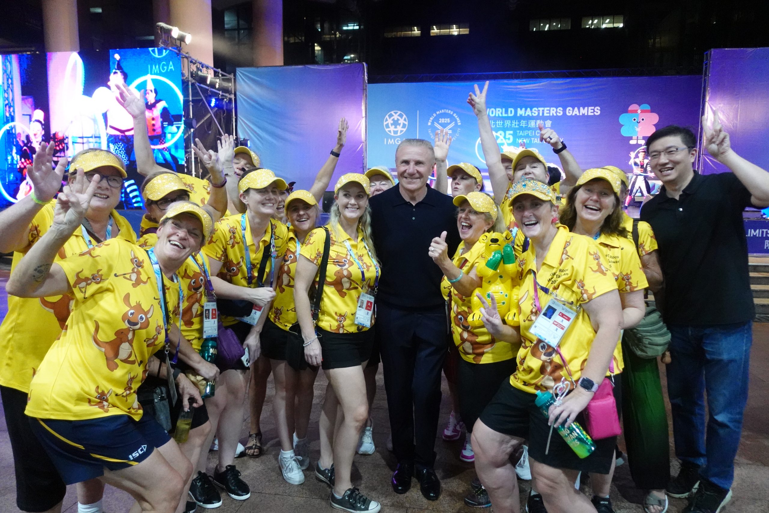 Sergii Bubka visits venues and cheers on the athletes at World Masters Games 2025