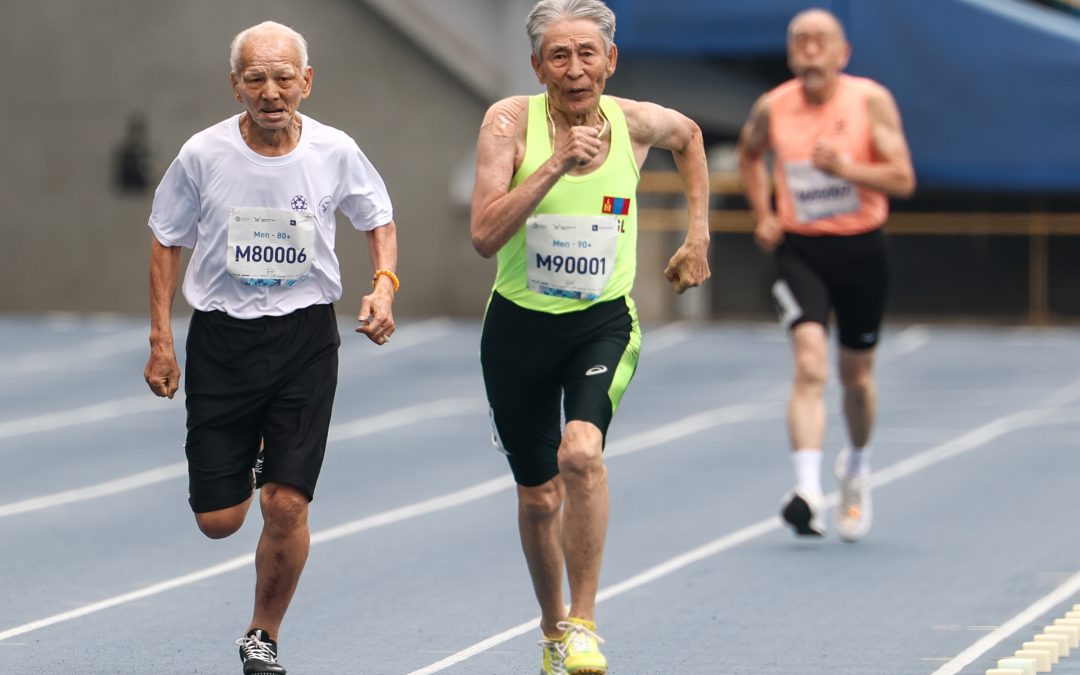 The Fastest Grandpa Won His Fifth Gold. Tseren: I am participating in WMG at 95!